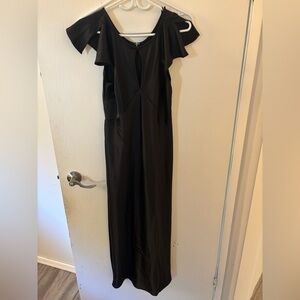 Old Navy Black silk dress size small